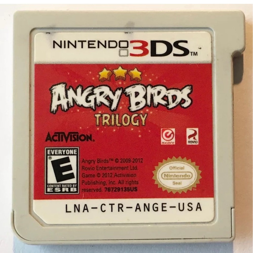 Angry Birds Trilogy Nintendo 3DS Game Cartridge Activision‎ LNA-CTR-ANGE-USA